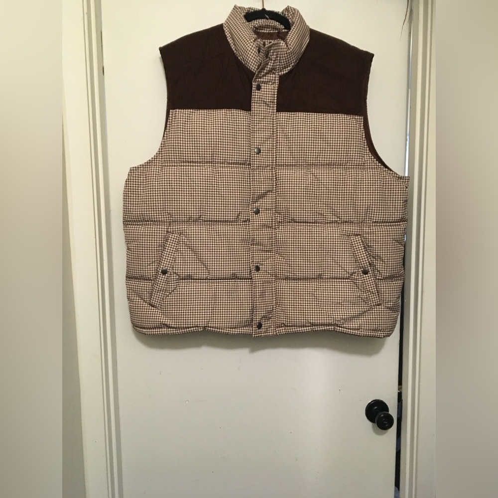 Goodfellow & Co Brown and Cream Patterned Vest